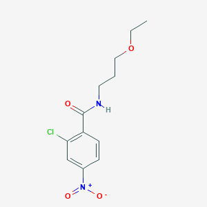 2-chloro-N-(3-ethoxypropyl)-4-nitrobenzamide