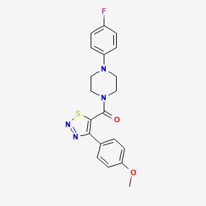 [4-(4-Fluorophenyl)piperazin-1-yl][4-(4-methoxyphenyl)-1,2,3-thiadiazol-5-yl]methanone