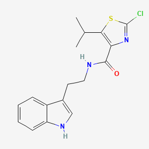 2-chloro-N-[2-(1H-indol-3-yl)ethyl]-5-(propan-2-yl)-1,3-thiazole-4-carboxamide