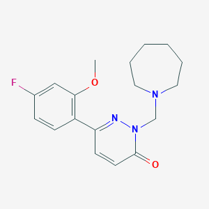 2-(azepan-1-ylmethyl)-6-(4-fluoro-2-methoxyphenyl)pyridazin-3(2H)-one