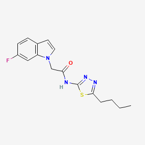 N-(5-butyl-1,3,4-thiadiazol-2-yl)-2-(6-fluoro-1H-indol-1-yl)acetamide