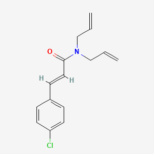 molecular formula C15H16ClNO B11012173 (2E)-3-(4-chlorophenyl)-N,N-di(prop-2-en-1-yl)prop-2-enamide 