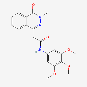 2-(3-methyl-4-oxo-3,4-dihydrophthalazin-1-yl)-N-(3,4,5-trimethoxyphenyl)acetamide