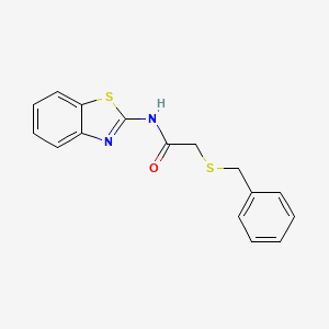 N-(1,3-benzothiazol-2-yl)-2-(benzylsulfanyl)acetamide