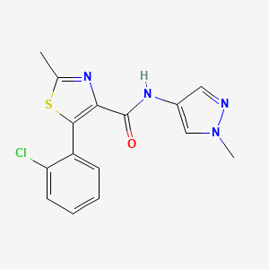 5-(2-chlorophenyl)-2-methyl-N-(1-methyl-1H-pyrazol-4-yl)-1,3-thiazole-4-carboxamide