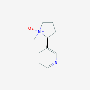 molecular formula C10H14N2O B110123 吡啶，3-((1R,2S)-1-甲基-1-氧化-2-吡咯烷基)- CAS No. 51020-67-8