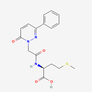 molecular formula C17H19N3O4S B11012305 N-[(6-oxo-3-phenylpyridazin-1(6H)-yl)acetyl]-L-methionine 