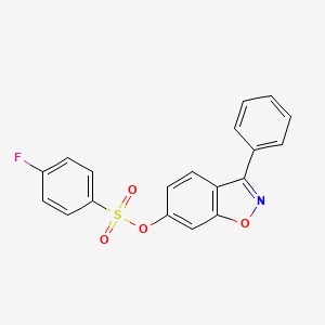 3-Phenyl-1,2-benzoxazol-6-yl 4-fluorobenzenesulfonate