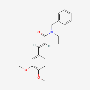 molecular formula C20H23NO3 B11012317 (2E)-N-benzyl-3-(3,4-dimethoxyphenyl)-N-ethylprop-2-enamide 