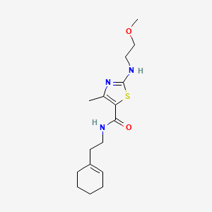 N-[2-(cyclohex-1-en-1-yl)ethyl]-2-[(2-methoxyethyl)amino]-4-methyl-1,3-thiazole-5-carboxamide