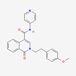 2-[2-(4-methoxyphenyl)ethyl]-1-oxo-N-(pyridin-4-yl)-1,2-dihydroisoquinoline-4-carboxamide