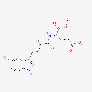 molecular formula C18H22ClN3O5 B11012378 dimethyl N-{[2-(5-chloro-1H-indol-3-yl)ethyl]carbamoyl}-L-glutamate 