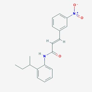 molecular formula C19H20N2O3 B11012381 (2E)-N-[2-(butan-2-yl)phenyl]-3-(3-nitrophenyl)prop-2-enamide 