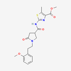 Methyl 2-[({1-[2-(2-methoxyphenyl)ethyl]-5-oxopyrrolidin-3-yl}carbonyl)amino]-5-methyl-1,3-thiazole-4-carboxylate