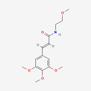 (2E)-N-(2-methoxyethyl)-3-(3,4,5-trimethoxyphenyl)prop-2-enamide