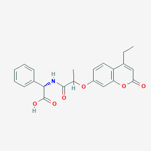 (2S)-({2-[(4-ethyl-2-oxo-2H-chromen-7-yl)oxy]propanoyl}amino)(phenyl)ethanoic acid