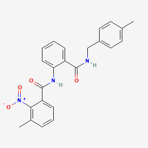 3-methyl-N-{2-[(4-methylbenzyl)carbamoyl]phenyl}-2-nitrobenzamide