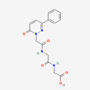 N-[(6-oxo-3-phenylpyridazin-1(6H)-yl)acetyl]glycylglycine