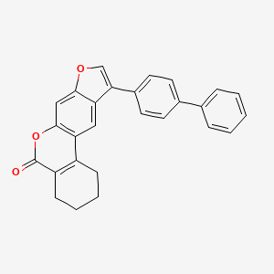 10-(biphenyl-4-yl)-1,2,3,4-tetrahydro-5H-benzo[c]furo[3,2-g]chromen-5-one