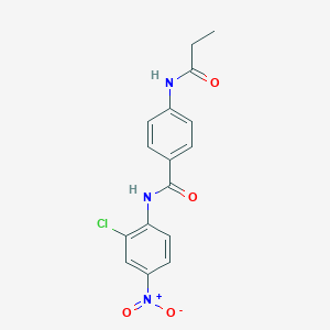 N-(2-chloro-4-nitrophenyl)-4-(propanoylamino)benzamide