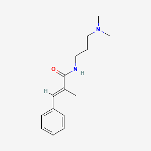 molecular formula C15H22N2O B11012524 (2E)-N-[3-(dimethylamino)propyl]-2-methyl-3-phenylprop-2-enamide 