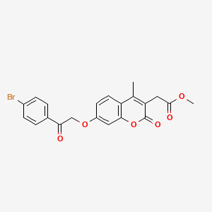 methyl {7-[2-(4-bromophenyl)-2-oxoethoxy]-4-methyl-2-oxo-2H-chromen-3-yl}acetate