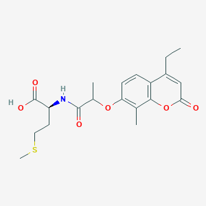 N-{2-[(4-ethyl-8-methyl-2-oxo-2H-chromen-7-yl)oxy]propanoyl}-L-methionine