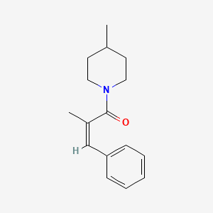 (2Z)-2-methyl-1-(4-methylpiperidin-1-yl)-3-phenylprop-2-en-1-one