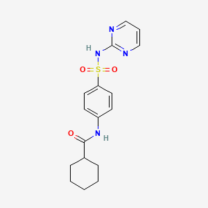 N-[4-(pyrimidin-2-ylsulfamoyl)phenyl]cyclohexanecarboxamide