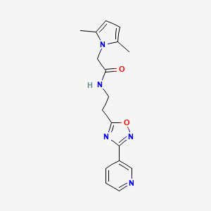 2-(2,5-dimethyl-1H-pyrrol-1-yl)-N-{2-[3-(pyridin-3-yl)-1,2,4-oxadiazol-5-yl]ethyl}acetamide