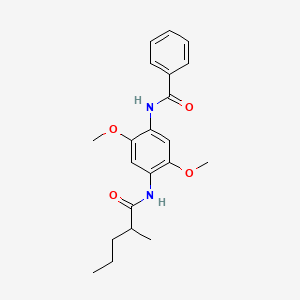 N-{2,5-dimethoxy-4-[(2-methylpentanoyl)amino]phenyl}benzamide