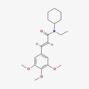 N-Cyclohexyl-N-ethyl-3-(3,4,5-trimethoxy-phenyl)-acrylamide