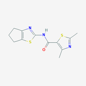 N-(5,6-dihydro-4H-cyclopenta[d][1,3]thiazol-2-yl)-2,4-dimethyl-1,3-thiazole-5-carboxamide