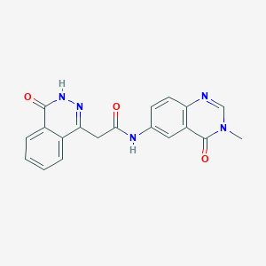 N-(3-methyl-4-oxo-3,4-dihydroquinazolin-6-yl)-2-(4-oxo-3,4-dihydrophthalazin-1-yl)acetamide