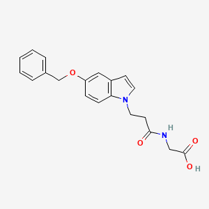 N-{3-[5-(benzyloxy)-1H-indol-1-yl]propanoyl}glycine