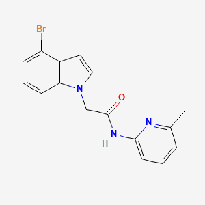 molecular formula C16H14BrN3O B11012677 2-(4-bromo-1H-indol-1-yl)-N-(6-methylpyridin-2-yl)acetamide 