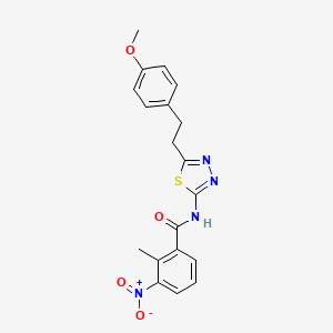 N-{5-[2-(4-methoxyphenyl)ethyl]-1,3,4-thiadiazol-2-yl}-2-methyl-3-nitrobenzamide