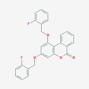 1,3-bis[(2-fluorobenzyl)oxy]-6H-benzo[c]chromen-6-one