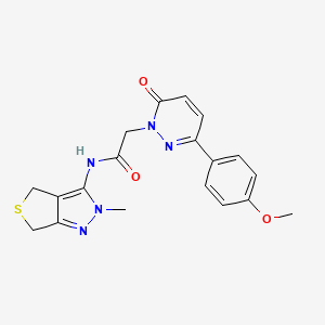 2-[3-(4-methoxyphenyl)-6-oxopyridazin-1(6H)-yl]-N-(2-methyl-2,6-dihydro-4H-thieno[3,4-c]pyrazol-3-yl)acetamide