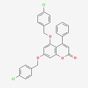 5,7-bis[(4-chlorobenzyl)oxy]-4-phenyl-2H-chromen-2-one