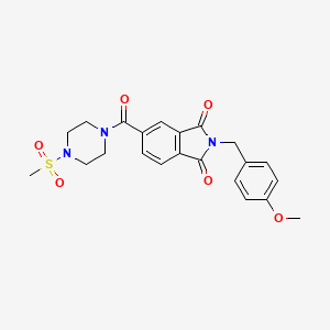 2-(4-methoxybenzyl)-5-{[4-(methylsulfonyl)piperazin-1-yl]carbonyl}-1H-isoindole-1,3(2H)-dione