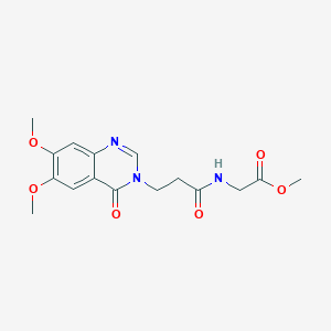 methyl N-[3-(6,7-dimethoxy-4-oxoquinazolin-3(4H)-yl)propanoyl]glycinate