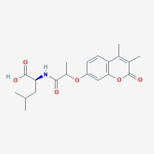 N-{2-[(3,4-dimethyl-2-oxo-2H-chromen-7-yl)oxy]propanoyl}-L-leucine