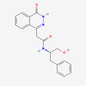 molecular formula C19H19N3O3 B11012999 N-(1-hydroxy-3-phenylpropan-2-yl)-2-(4-oxo-3,4-dihydrophthalazin-1-yl)acetamide 