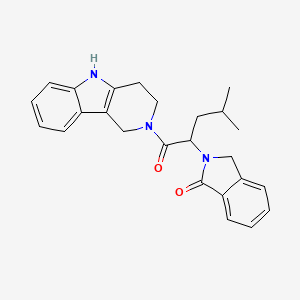 2-[4-methyl-1-oxo-1-(1,3,4,5-tetrahydro-2H-pyrido[4,3-b]indol-2-yl)pentan-2-yl]-2,3-dihydro-1H-isoindol-1-one