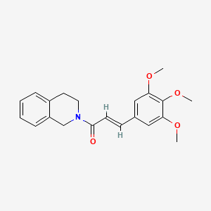 (2E)-1-(3,4-dihydroisoquinolin-2(1H)-yl)-3-(3,4,5-trimethoxyphenyl)prop-2-en-1-one