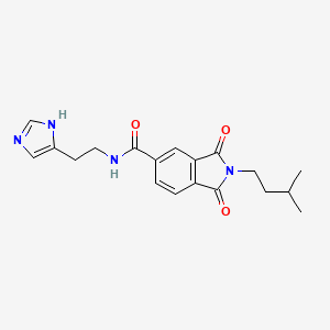 N-[2-(1H-imidazol-4-yl)ethyl]-2-(3-methylbutyl)-1,3-dioxo-2,3-dihydro-1H-isoindole-5-carboxamide