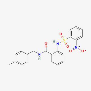 N-(4-methylbenzyl)-2-{[(2-nitrophenyl)sulfonyl]amino}benzamide