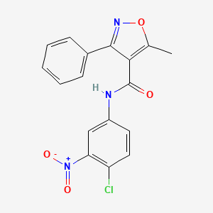 N-(4-chloro-3-nitrophenyl)-5-methyl-3-phenyl-1,2-oxazole-4-carboxamide