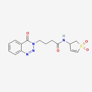 N-(1,1-dioxido-2,3-dihydrothiophen-3-yl)-4-(4-oxo-1,2,3-benzotriazin-3(4H)-yl)butanamide